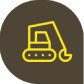 icône engin de construction jaune